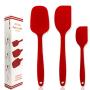 Kitchenware Utensils Set 3 Piece Premium Silicone Heat Resistant Non-Stick Baking Professional Cake Tools Red