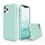 SURPHY Silicone Case Compatible with iPhone 11 Pro Case 5.8 inch, Liquid Silicone Full Body Thickening Design Phone Case (with Microfiber Lining) for iPhone 11 Pro 5.8 2019, Mint Green