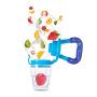 varibasu Baby Food Feeder, Fresh Fruit Pacifier, Silicone Pouches Teething Pacifiers, Infant Fruit Teething Toy, Solid Nipple, for Toddlers Fresh Fruit Food Dispensing, 3 Sizes (Blue)