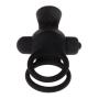 HEIYAO 10 Speed Vibrating Ring Silicone Bullet Vib Toy for Couples Black