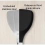 Silicone Cookware Kitchen Tools 8 Pieces Silicone and Stainless Steel Handles High Temperature Non-stick and Scratchproof Spatula Kit, Kitchenware