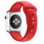 HUANLONG Watch Band 38mm 40mm 42mm 44mm, Soft Silicone Sport Style Iwatch Wristband Compatible for iWatch Strap Series 1/2/3/4(Red 38mm S/M)