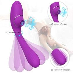 OWJKYT Female Toys Purple Portable Sùcking and Thrusting Clitorial Toys Skin Friendly Silicone Víbratór Gpót Life Waterproof Design