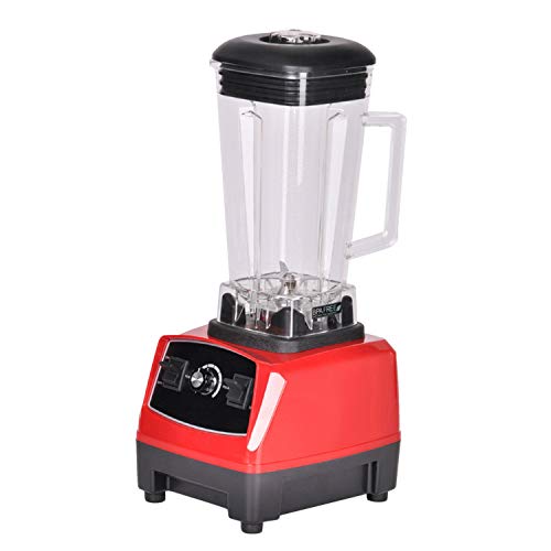 Eu/Uk/Us/Au Plug 3Hp 2200W 2L Commercial Grade Professional Ice Smoothie Blender Mixer Juicer Food Processor 220V/110V,Red,Us Plug