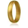 ROQ Silicone Wedding Ring for Women, Thin, Affordable 6mm Metallic Silicone Rubber Wedding Bands, Comfort Fit, Singles & 4 Packs - Rose Gold, Silver, Gold, Platinum, Copper, Bronze, Gunmetal