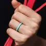 ThunderFit Womens Thin Swivel Rings, 10 Rings / 8 Rings / 4 Rings / 1 Ring - Stackable Silicone Wedding Rings - 2.5mm Wide - 2mm Thick
