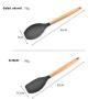 HUShjsd Kitchenware Set Of 11, Household Spatula Tool Silicone Wooden Handle Kitchen Set Kitchen Non-stick Pan，spatulas Silicone Heat Resistant