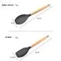 HUShjsd Kitchenware Set Of 11, Household Spatula Tool Silicone Wooden Handle Kitchen Set Kitchen Non-stick Pan，spatulas Silicone Heat Resistant