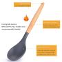 MCGMXG 11 PCS Kitchen Utensils Set Silicone with Holder Spoon Turner Tongs Spatula Cooking Utensil Tools Sets Wood Cookware Kitchenware Best Kitchen Gadgets for Gift