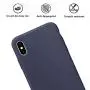 iPhone X Silicone Case, XSHNUO Liquid Silicone Gel Rubber Ultra Thin Case with Soft Microfiber Cloth Lining Cushion for Apple iPhone X (2017) 5.8 inch (Midnight Blue)