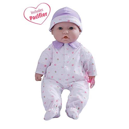 JC Toys, La Baby 16-inch Purple Washable Soft Baby Doll with Baby Doll Accessories - for Children 12 Months and Older, Designed by Berenguer