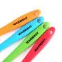 WARMBUY Set of 4 Silicone Pastry Basting Grill Barbecue Brush, Solid Core and Hygienic Solid Coating, Red, Blue, Orange, Green, 8-3/4 Inch Long