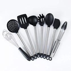 WSPQ Kitchenware Set,Silicone Cooking Utensil Set,Non-Stick,Non-Stick Heat-Resistant Cookware Set,Suitable for All Kinds of Cooking,Baking,Including Spatula,Soup Spoon,Colander