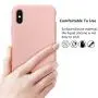 XSHNUO iPhone Xs Silicone Case, Liquid Silicone Gel Rubber Ultra Thin Case with Soft Microfiber Cloth Lining Cushion for Apple iPhone Xs (2018) 5.8 inch (Pink)