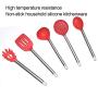 Silicone Kitchenware Stainless Steel Handle Silicone Heat-Resistant Non-stick Cooking Pot Baking Set Kitchen Cookware Tool, Kitchenware