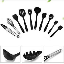 Silicone Kitchenware -10-Piece Non-stick Cookware Silicone Kitchenware Set RT19-004 (10, Red)
