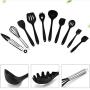 Silicone Kitchenware -10-Piece Non-stick Cookware Silicone Kitchenware Set RT19-004 (10, Red)