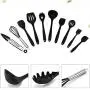 Silicone Kitchenware -10-Piece Non-stick Cookware Silicone Kitchenware Set RT19-004 (10, Red)