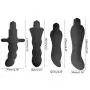 O-GAME 4pcs Amal Plus Vibrantor with 10 Vibraration Mode Silicone Massager Toy for Women Men