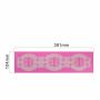 AK ART KITCHENWARE Lace Fondant Butterfly Mat Wedding Damask Silicone Cake Lace Mold Color Pink LFM-43