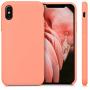 kwmobile TPU Silicone Case for Apple iPhone X - Soft Flexible Rubber Protective Cover - Coral