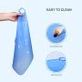 Silicone Baby Placemats for Children Kids Toddlers, Cute Stone Baby Placemats Travel with Raised Edge, Non Slip Surface, Waterproof, Portable, Easy to Clean, Dishwasher Safe, BPA Free, Blue