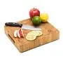 Small End Grain Bamboo Cutting Board | Professional, Antibacterial Butcher Block | Non-Slip Rubber Feet by Top Notch Kitchenware