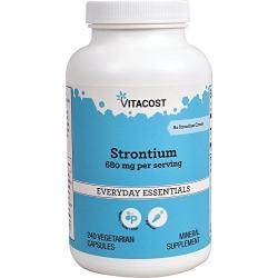 Vitacost Strontium -- 680 mg per serving - 240 Vegetarian Capsules