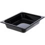 Carlisle 10220B03 StorPlus Half Size Food Pan, Polycarbonate, 2.5" Deep, Black