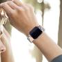 Kaome Floral Bands Compatible with Apple Watch 38mm 40mm 42mm 44mm, Soft Silicone Fadeless Pattern Printed Replacement Strap Bands for Women, Compatible with iWatch Series 5/4/3/2/1, S/M M/L