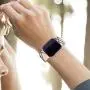 Kaome Floral Bands Compatible with Apple Watch 38mm 40mm 42mm 44mm, Soft Silicone Fadeless Pattern Printed Replacement Strap Bands for Women, Compatible with iWatch Series 5/4/3/2/1, S/M M/L