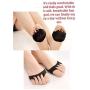 Super Soft Cotton Plus Silicone Five-Finger Front Palm Invisible Socks Front Palm pad to Protect The Toe and Foot Against wear, Foot Pain pad 2 Pairs