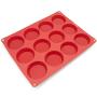 Freshware Silicone Mold for Pie, Tart, Custard, Cookie and Quiche, 12-Cavity