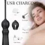 Vibrator Anal Dildo Plug with Penis Ring, Fidech 9 Speeds Silicone Rechargeable Waterproof Prostate Massager Sex Toy Butt Plug for Men, Women and Couples