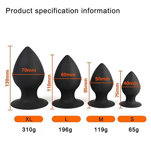OUYAWEI 1Pc/4Pcs Sex Butt Plug Erotic Toys Silicone Anal Plug Adult Products Anal Sex Toys for Men Women Gay Prostate Massager 4 Pcs/Set