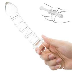 USUNO 9.4 Ergonomic Upscale Crystal Spiral Glass Stick with Handle - Dildo - Presure Sex Toy for Women.