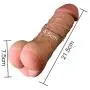 Risareyi 8.4 Inch Thick Relaxation Massager Silicone Oral Toy Super Soft Huge Double Headed D?`ld.?s Valentines Day