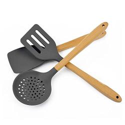 Shop Sport 7 Pcs Wooden Handle Silicone Kitchenware Outdoor Camping Tableware Portable Multi Cooking Tools