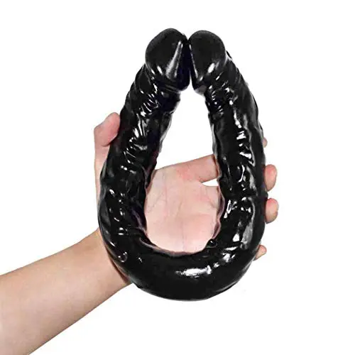 Soft Comfortable Stimulator 16.5 Inch Double Sided Toy Real Feel Soft Flexible Silicone Wand Double Head -D?ld`? Massager for Women