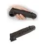 Silicone penile Condom Expander Expands Male Chastity Toys Lengthen Cock Sleeves Dick Socks Reusable Condoms -Black 001
