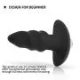 ROWAWA Vibrating Butt Plug Prostate Massager Silicone Anal Plug Sex Toy for Beginner with Removable Bullet Vibrator