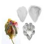 AK ART KITCHENWARE Sugarpaste Flower Veiner and Cutters Set Silicone Veining Molds Fondant Cake Decorating Tools for Bakery (Parrot Tulip Petal Vein)