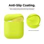 elago Upgraded AirPods Case (Front LED Visible) Protective Skinny Cover (with no Hinge) Compatible with Apple AirPods 2 and 1 (Neon Yellow)