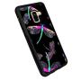 Samsung A8 Case with Beautiful Dragonfly Pattern Whimsical Design Bumper Black Soft TPU and PC Protection Anti-Slippery &Fingerprint Case for Samsung A8