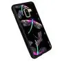 Samsung A8 Case with Beautiful Dragonfly Pattern Whimsical Design Bumper Black Soft TPU and PC Protection Anti-Slippery &Fingerprint Case for Samsung A8