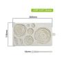 Goodjobb Silicone Cake Mold Baking Mould Environmentally Friendly Rose Pattern Gray Bar Party Product
