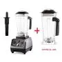 Heavy Duty Automatic Timer Blender Commercial Grade Mixer Juicer 3Hp 2200W Fruit Food Processor Ice Smoothies 2L Jar,With Extra Jar,Us Plug