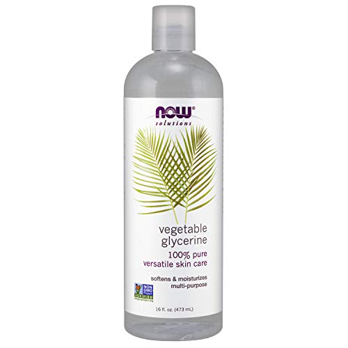 Now Solutions, Vegetable Glycerin, 100% Pure, Versatile Skin Care, Softening and Moisturizing, 16-Ounce