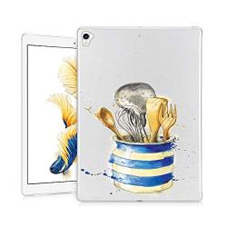 GinHo Customized Protective Cover iPad Pro 10.5 inch 2018 Kitchenware with Slim Soft Durable TPU Ultra-Clear Silicone UV Printing Case