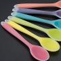 HOT - Spoons - Home Use Mini Silicone Soup Spoon Colorful Heat Resistant Spoons Kitchenware Cooking Tools Utensil Color Random - by Garlic - 1 PCs